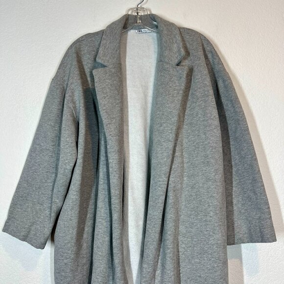 Zara Gray Jacket Long Medium - Picture 4 of 9